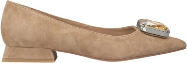 Alma en Pena Kristal Teen Ballerina Flats Brown Dames