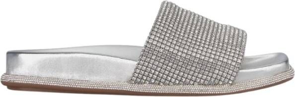 Alma en Pena Zilveren Strass Sandalen Gray Dames