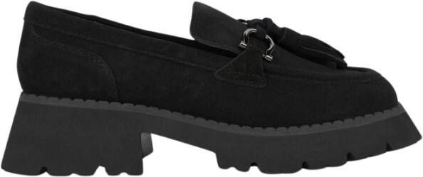 Alma en Pena Kwast platform loafer Black Dames