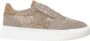 Alma en Pena Leren Sneakers met Glanzende Details Beige Dames - Thumbnail 1