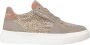 Alma en Pena Leren Sneakers met Glanzende Details Beige Dames - Thumbnail 1