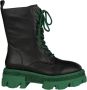 Alma en Pena Leren veterschoenen met platform Green Dames - Thumbnail 4