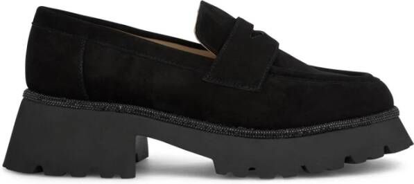 Alma en Pena Loafer met plateauzool Black Dames