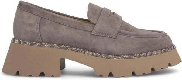 Alma en Pena Loafer met plateauzool Gray Dames