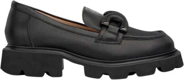 Alma en Pena Loafer met platformdetail Black Dames