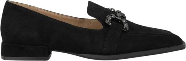 Alma en Pena Loafer met strass gespen Black Dames