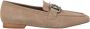 Alma en Pena Metalen Stijgbeugel Loafer Beige Dames - Thumbnail 1