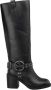 Alma en Pena Metallic circle heel boot Black Dames - Thumbnail 1