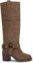 Alma en Pena Metallic circle heel boot Brown Dames - Thumbnail 1