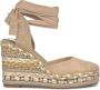 Alma en Pena Metallic sleehak sandaal met versieringen Beige Dames - Thumbnail 1