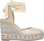 Alma en Pena Metallic sleehak sandaal met versieringen Beige Dames - Thumbnail 1