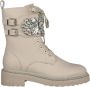 Alma en Pena Leren enkellaarsjes met veters en strass White Dames - Thumbnail 1