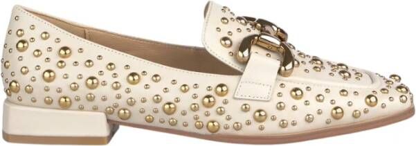 Alma en Pena Moccasins met studs White Dames