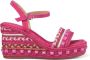 Alma en Pena Plateau sandalen Pink Dames - Thumbnail 1