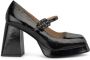 Alma en Pena Plateau schoen gesp strass Black Dames - Thumbnail 1