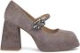 Alma en Pena Plateau schoen gesp strass Gray Dames - Thumbnail 1