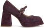 Alma en Pena Plateau schoen gesp strass Purple Dames - Thumbnail 1