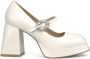 Alma en Pena Plateau schoen gesp strass White Dames - Thumbnail 1