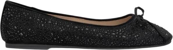 Alma en Pena Platte ballerina met strass Black Dames