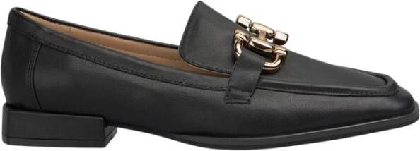 Alma en Pena Platte loafer met beugels Black Dames