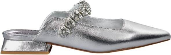 Alma en Pena Platte Rhinestone Strap Schoen Gray Dames