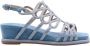 Alma en Pena Heldere Blauwe Sandalen Elegant Comfortabel Multicolor Dames - Thumbnail 16