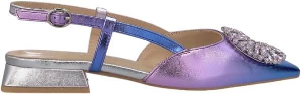 Alma en Pena Platte Schoen Broche Purple Dames