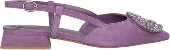 Alma en Pena Platte Schoen Broche Purple Dames