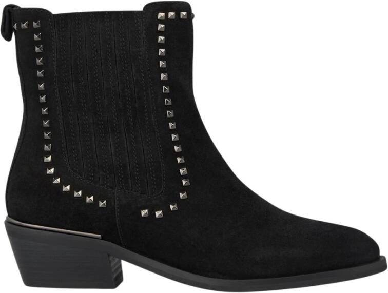 Alma en Pena Platte studs bootie Black Dames