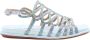 Alma en Pena Heldere Blauwe Sandalen Elegant Comfortabel Multicolor Dames - Thumbnail 1