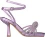 Alma en Pena Rhinestone Knoop Hak Sandaal Purple Dames - Thumbnail 1