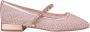 Alma en Pena Rhinestone Mesh Ballet Flats Pink Dames - Thumbnail 1