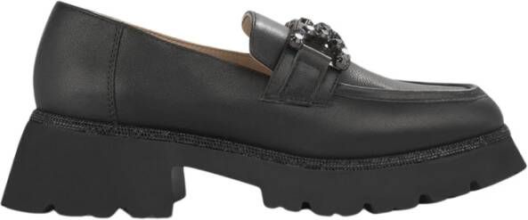 Alma en Pena Rhinestone Platform Loafer Black Dames