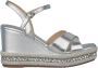 Alma en Pena Rhinestone Sleehak Sandaal Gray Dames - Thumbnail 1