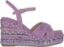 Alma en Pena Rhinestone Sleehak Sandaal Purple Dames - Thumbnail 1