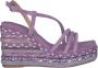 Alma en Pena Rhinestone Sleehak Sandaal Purple Dames - Thumbnail 1