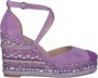 Alma en Pena Rhinestone Sleehak Sandaal Purple Dames - Thumbnail 1