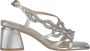 Alma en Pena Rhinestone Square Heel Sandal Gray Dames - Thumbnail 1