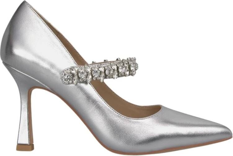 Alma en Pena Rhinestone stiletto schoen Gray Dames