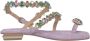 Alma en Pena Rhinestone Toe Sandal Purple Dames - Thumbnail 1