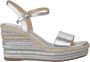 Alma en Pena Rhinestone Wedge Sandaal met Gevlochten Detail Gray Dames - Thumbnail 2