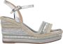 Alma en Pena Rhinestone Wedge Sandaal met Vlechtdetail Gray Dames - Thumbnail 1