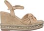 Alma en Pena Rhinestone Wedge Sandal Beige Dames - Thumbnail 1