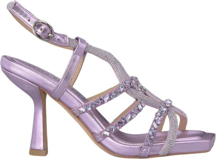 Alma en Pena Sandaal met Strass Details Purple Dames