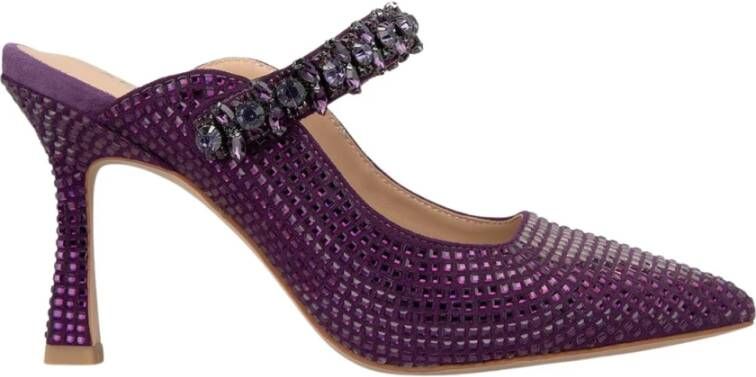 Alma en Pena Schoenen met hakken en strass Purple Dames