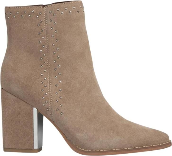 Alma en Pena Side zip studded bootie Beige Dames