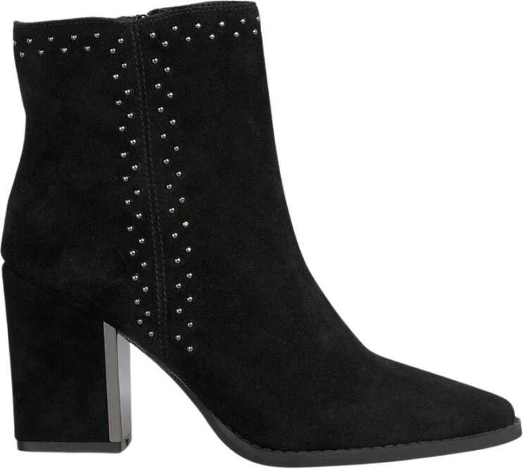 Alma en Pena Side zip studded bootie Black Dames