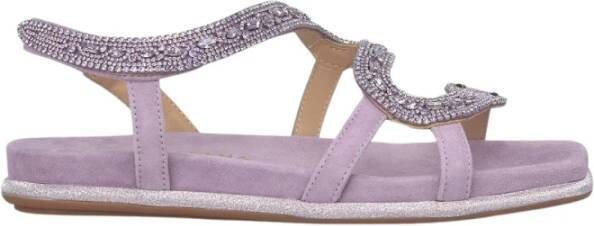 Alma en Pena Slang Glitter Sandaal Purple Dames