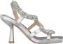 Alma en Pena Slangenhak sandaal met strass details Gray Dames - Thumbnail 1