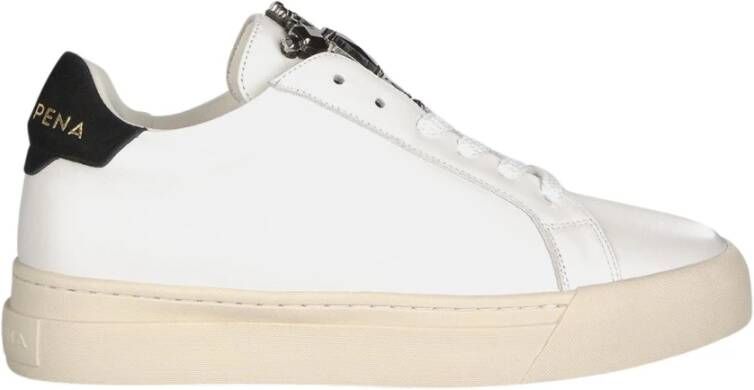 Alma en Pena Sneaker met Rhinestone Detail White Dames